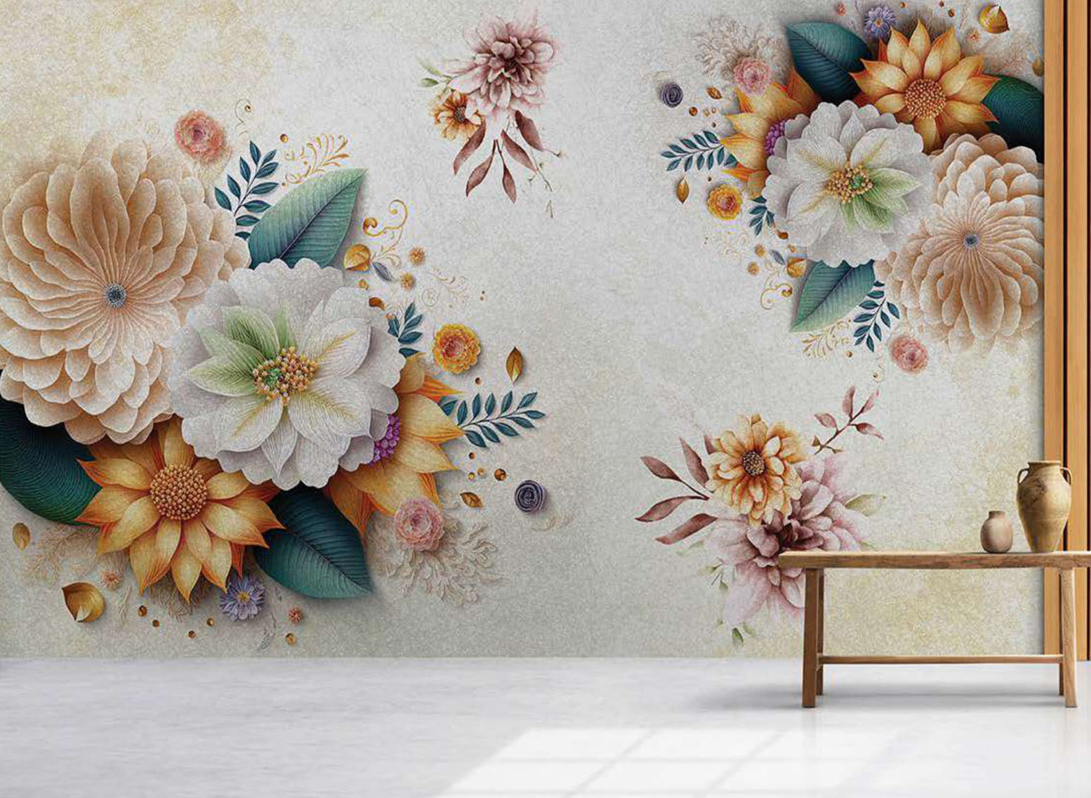 3D Floral Wallpaper Designs